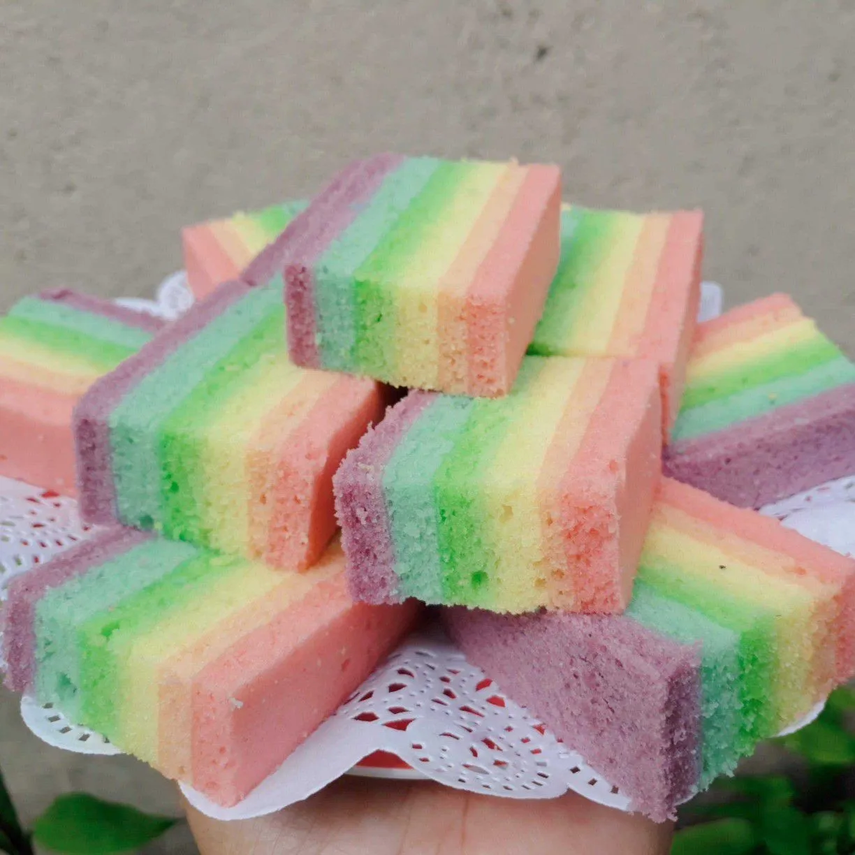 Rainbow Cake Kukus