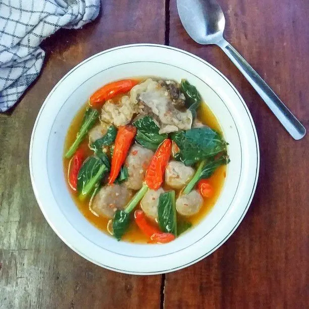 Bakso Sapi Kuah Taichan #JagoMasakMinggu7Periode2