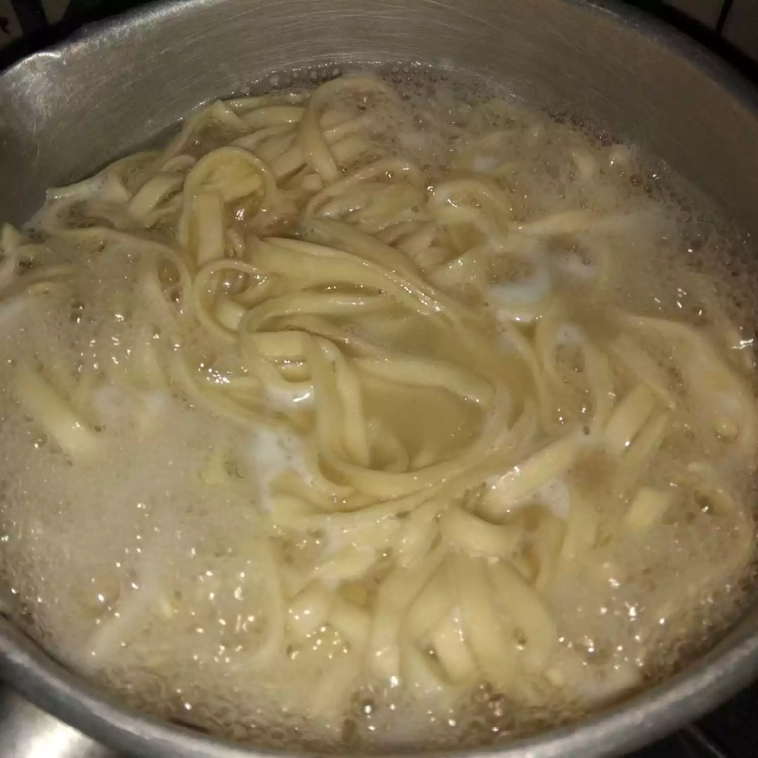 Step 1 Mie Pipih Cabe Hijau