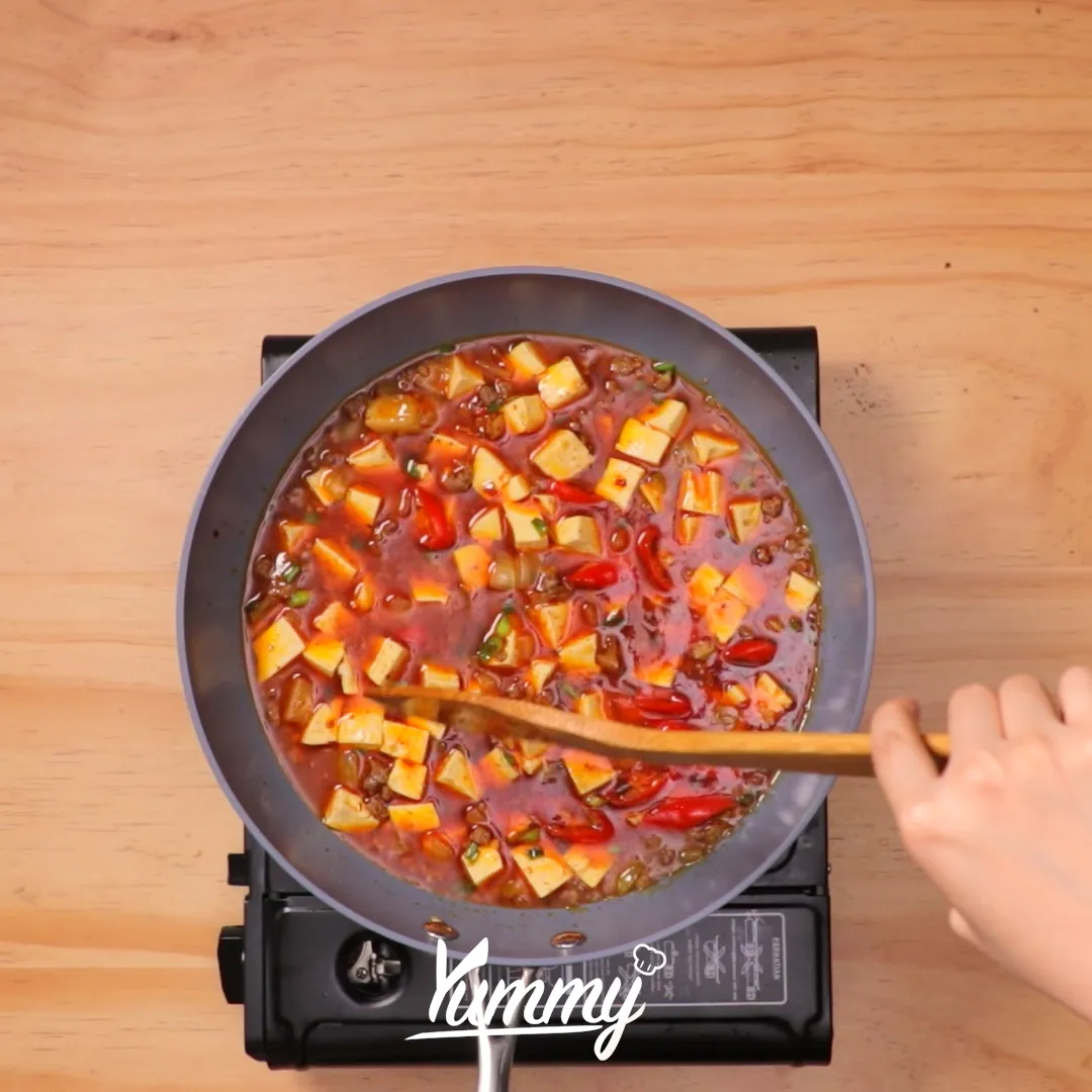 Step 4 Mapo Tahu Korea (Mapadubu 마파두부)