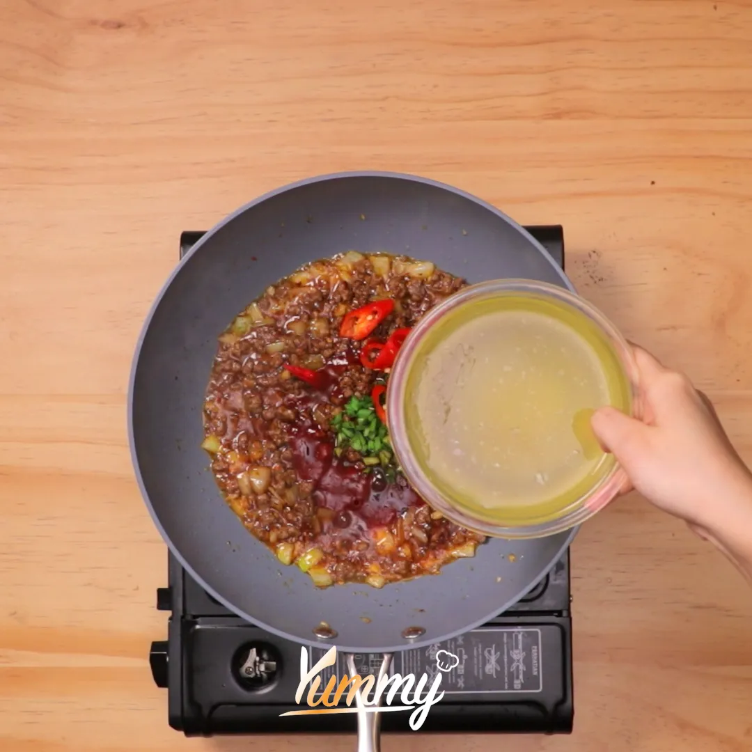 Step 3 Mapo Tahu Korea (Mapadubu 마파두부)