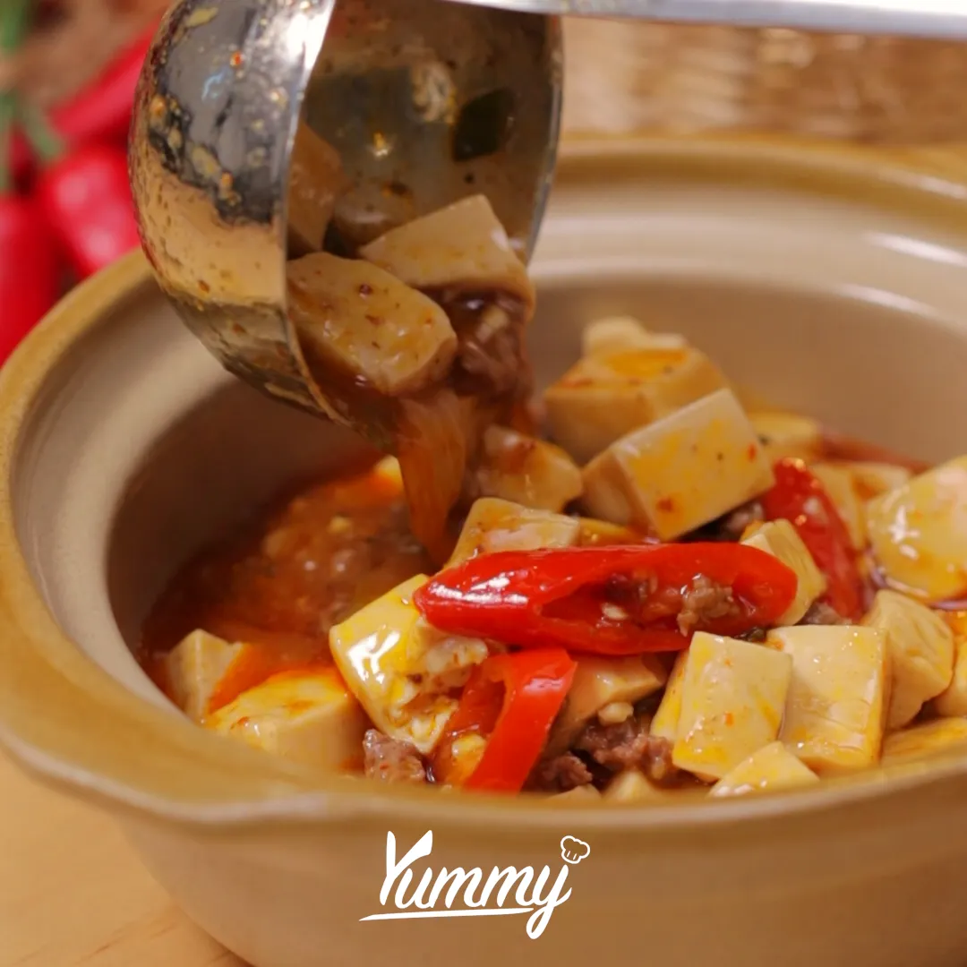 Step 5 Mapo Tahu Korea (Mapadubu 마파두부)