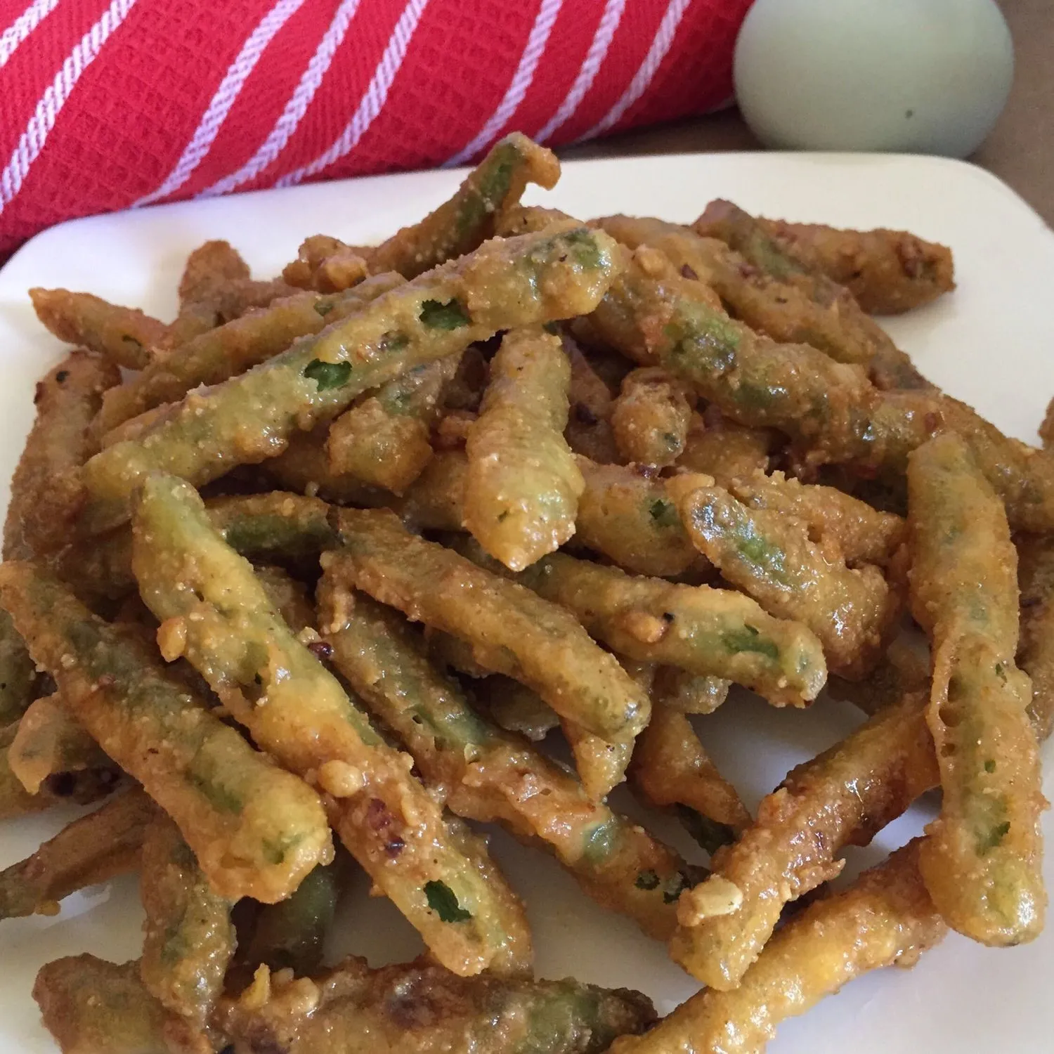 Baby Buncis Saos Telur Asin #JagoMasakMinggu8Periode2