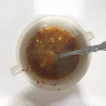 Campurkan semua bahan Saus dengan Orange Jus, Aduk rata.