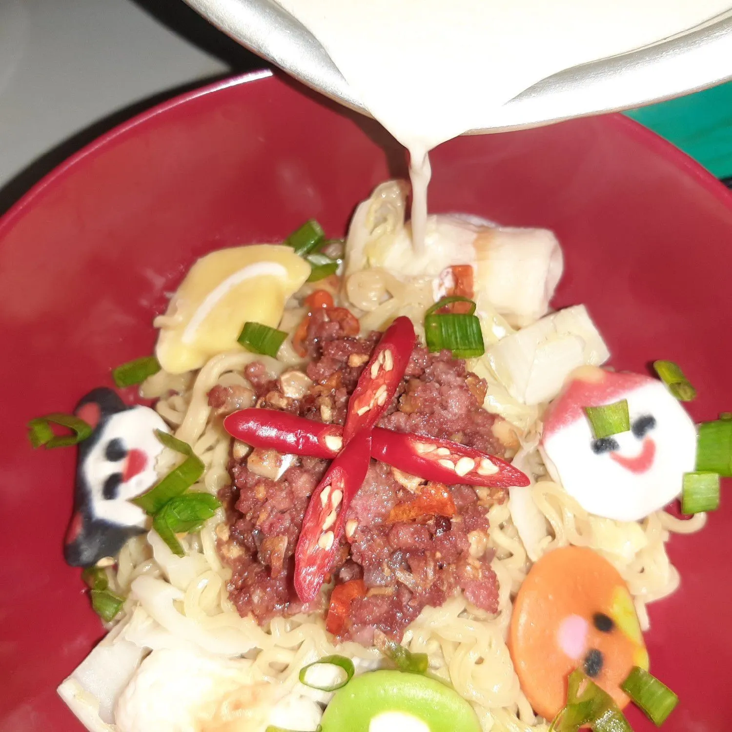 Step 10 Mie Kornet Kuah Susu