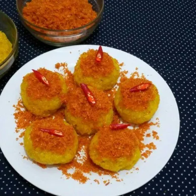 Ketan Kuning Bumbu Serundeng #JagoMasakMinggu9Periode2