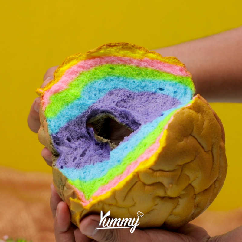 Resep Rainbow Cloud Bread Enak dari Chef Yummy