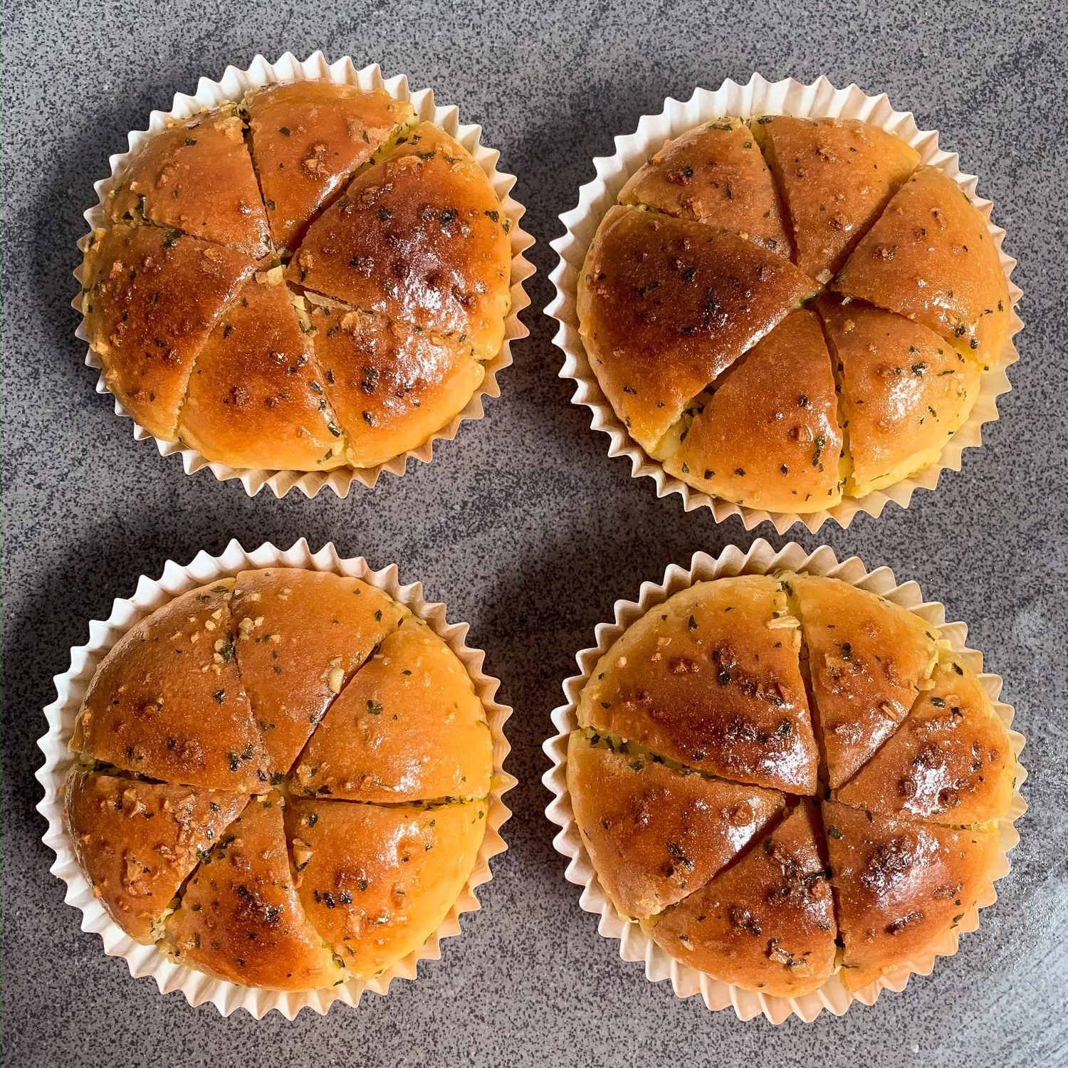 Korean Cream Cheese Garlic Bread