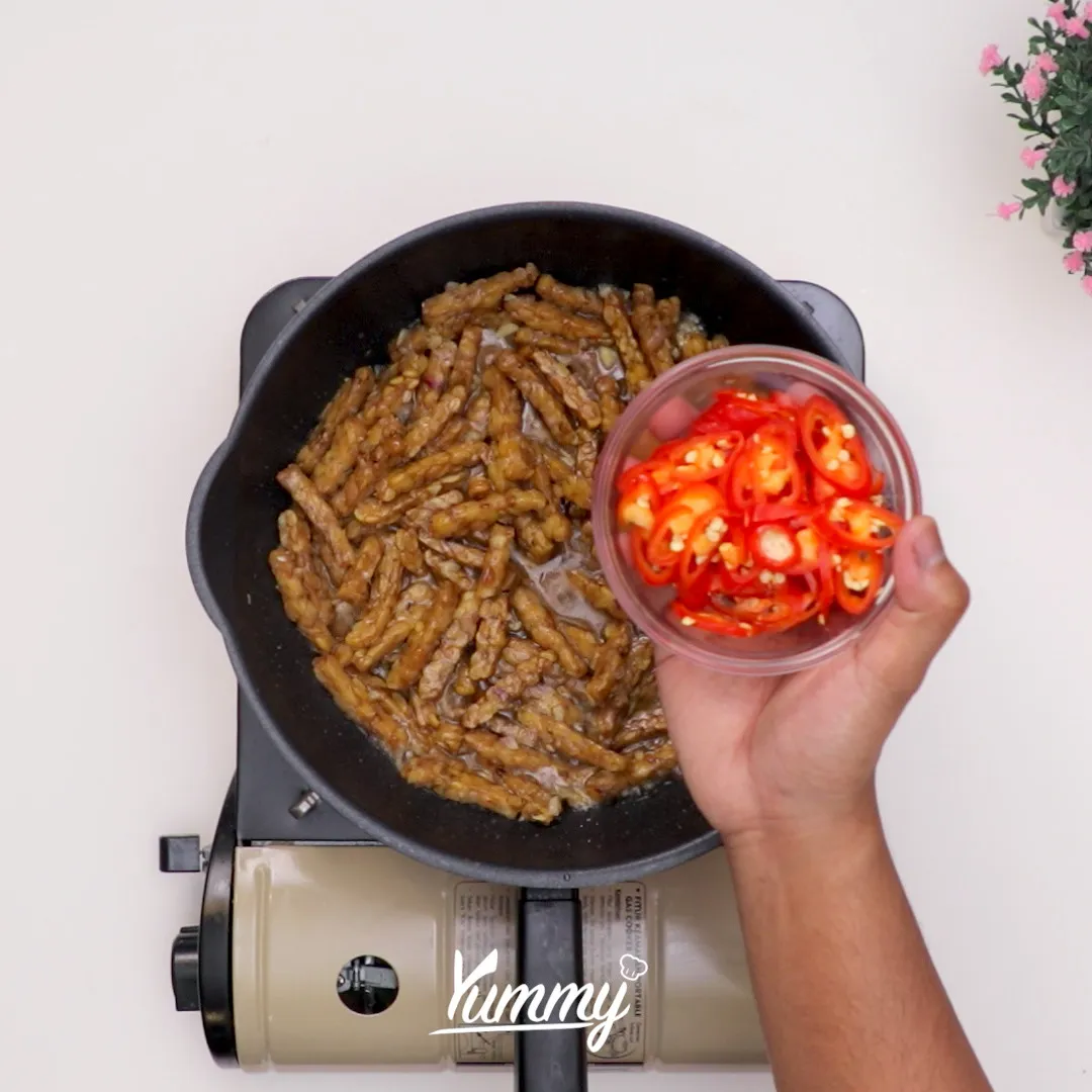 Step 4 Tumis Tempe Manis