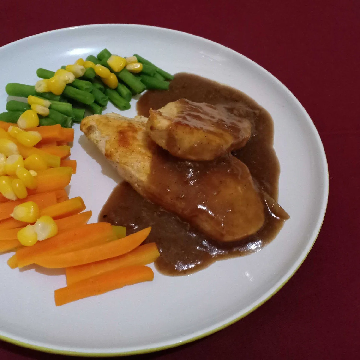 Chicken Steak & Blackpepper Sauce