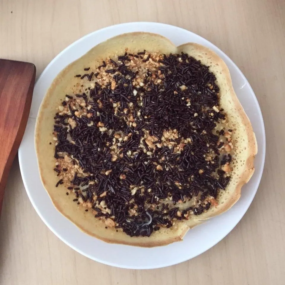 Martabak Teflon Kacang Cokelat