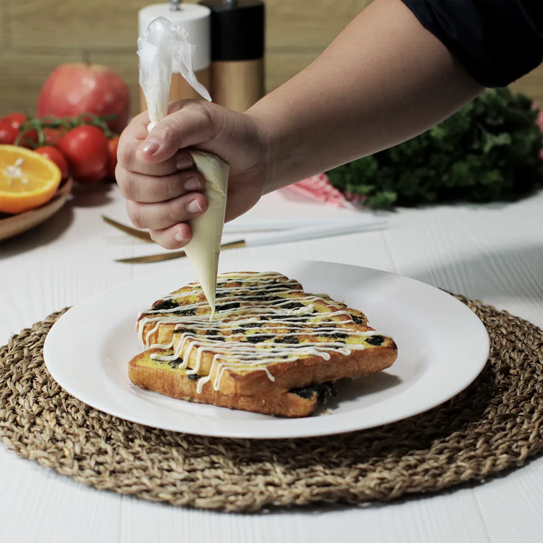 Step 5 Roti Telor Seaweed