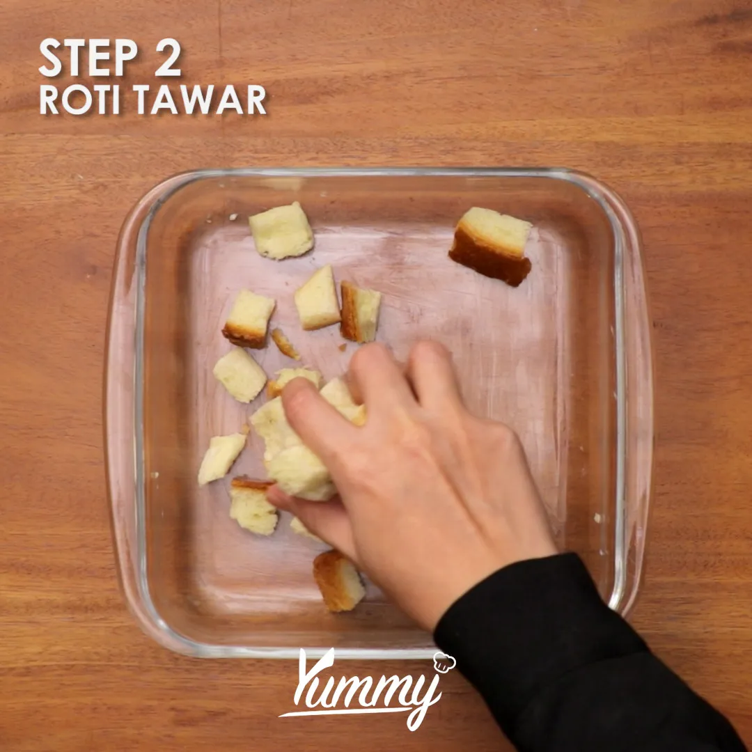 Step 2 Roti Telur Panggang