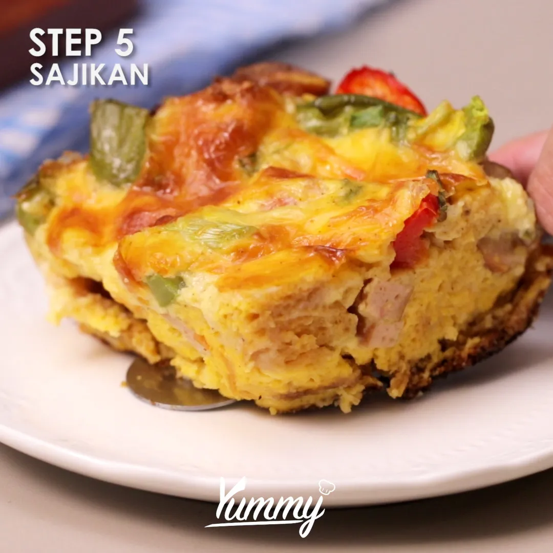 Step 5 Roti Telur Panggang