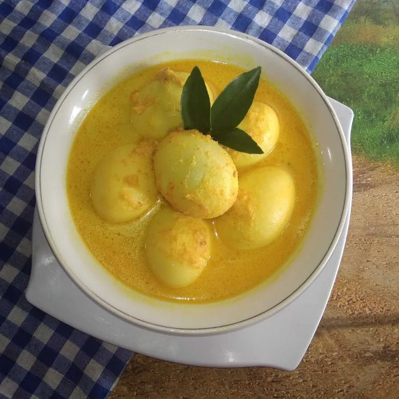 Opor Telur Bumbu kuning