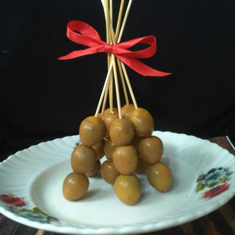 Sate Telur Puyuh Masak Coklat