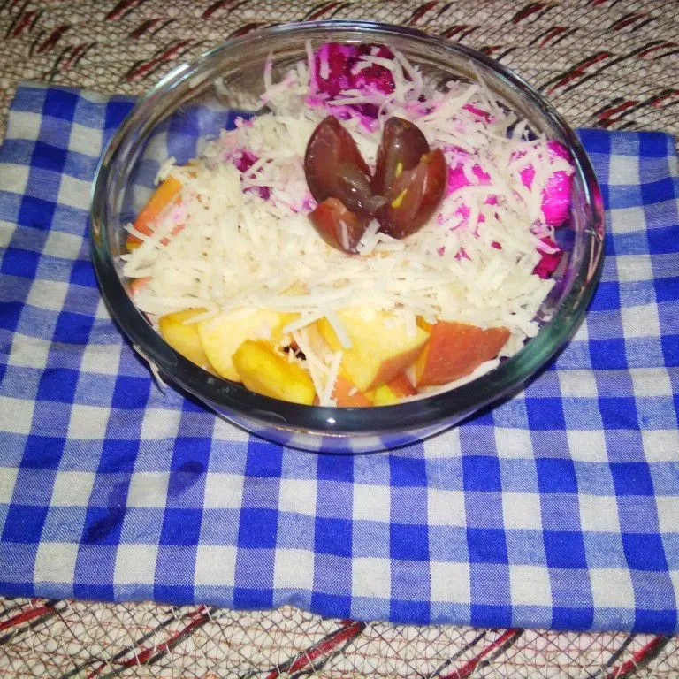 Salad Buah Mayonaise Keju