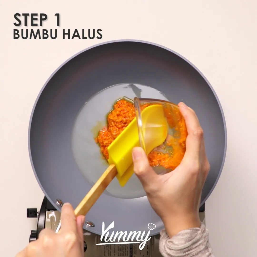 Step 1 Tumis Mercon Cumi Asin Petai