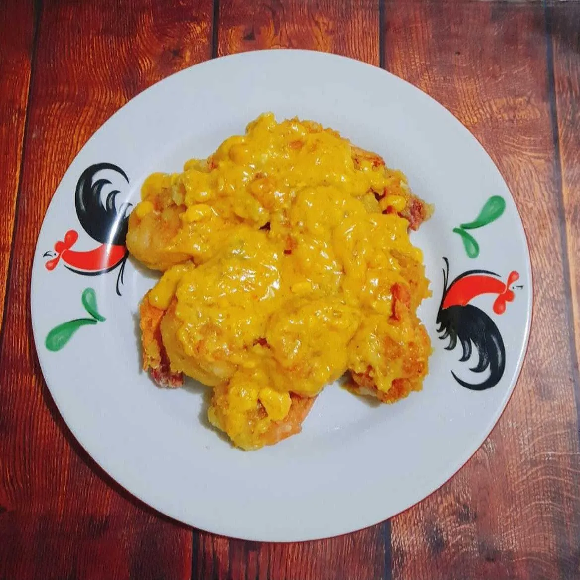 Udang Tepung Saus Telur Asin