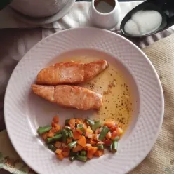 Salmon Panggang Saus Lemon