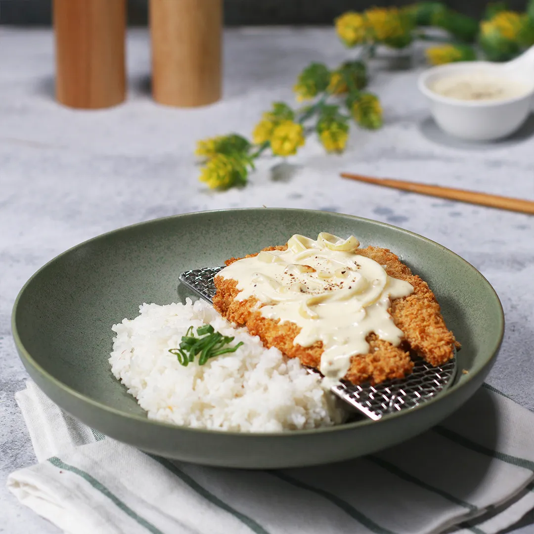 Chicken Katsu Carbonara Rice
