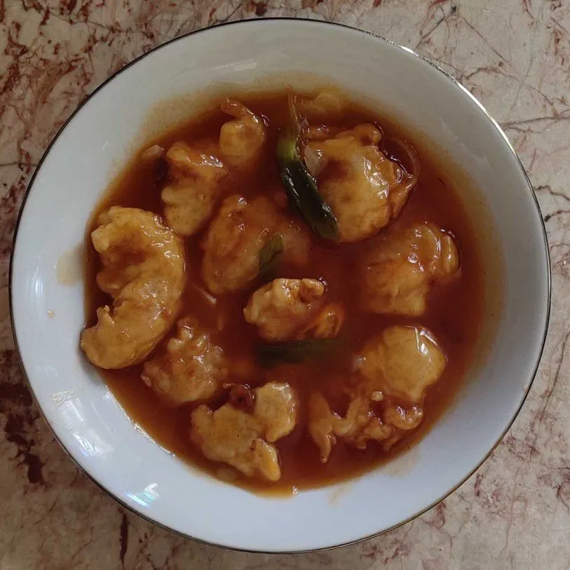 Udang Goreng Tepung Asam Manis