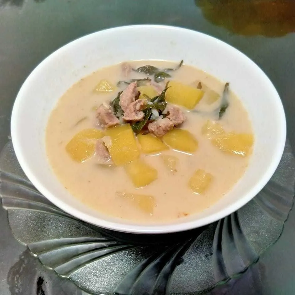 Kentang Santan Bumbu Daun Laksa #JagoMasakMinggu1Periode3