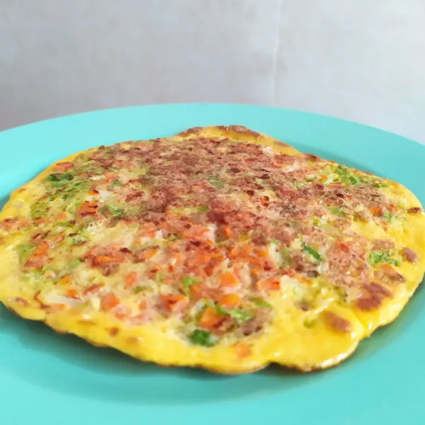 Omelette siap untuk disajikan