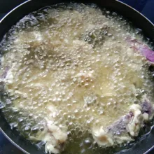 Goreng hingga matang kecokelatan