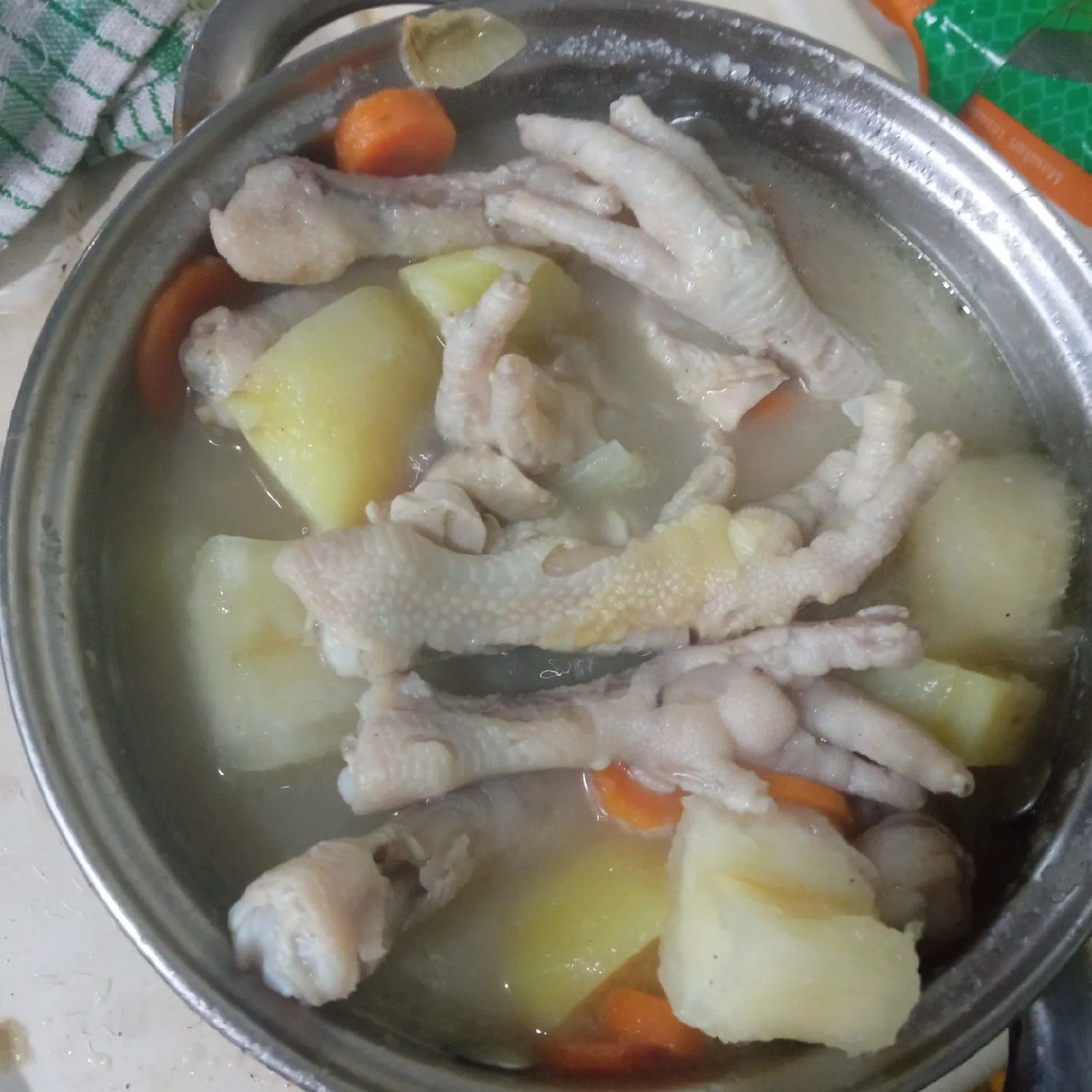 Step 5 Sup Singkong Ceker