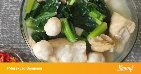 Resep Sop Tahu Bakso Ayam Sederhana Rumahan Di Yummy App