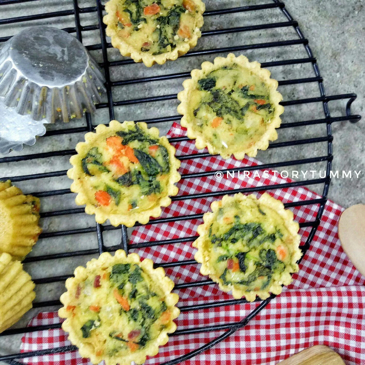 Quiche Bayam Salmon #JagoMasakMinggu2Periode3