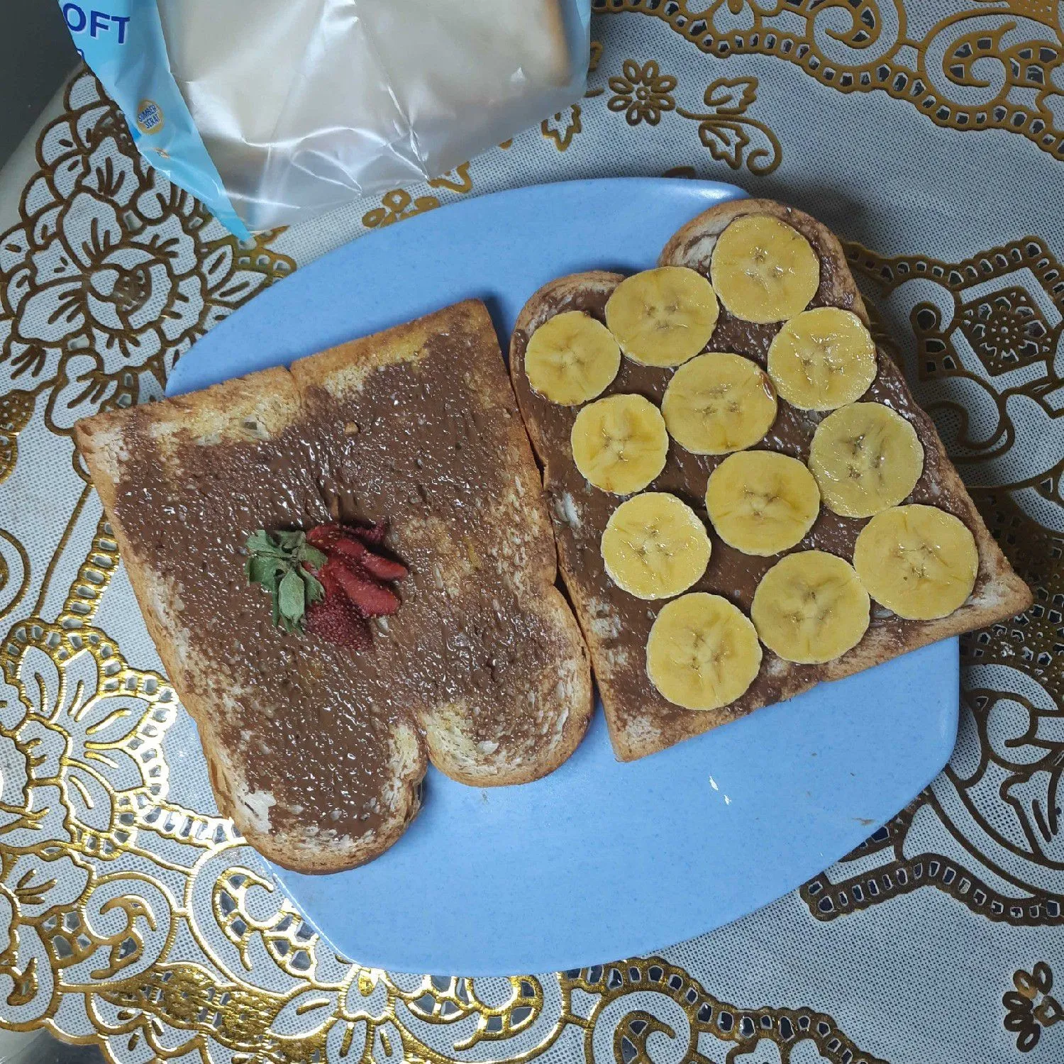 Roti Panggang Coklat Pisang