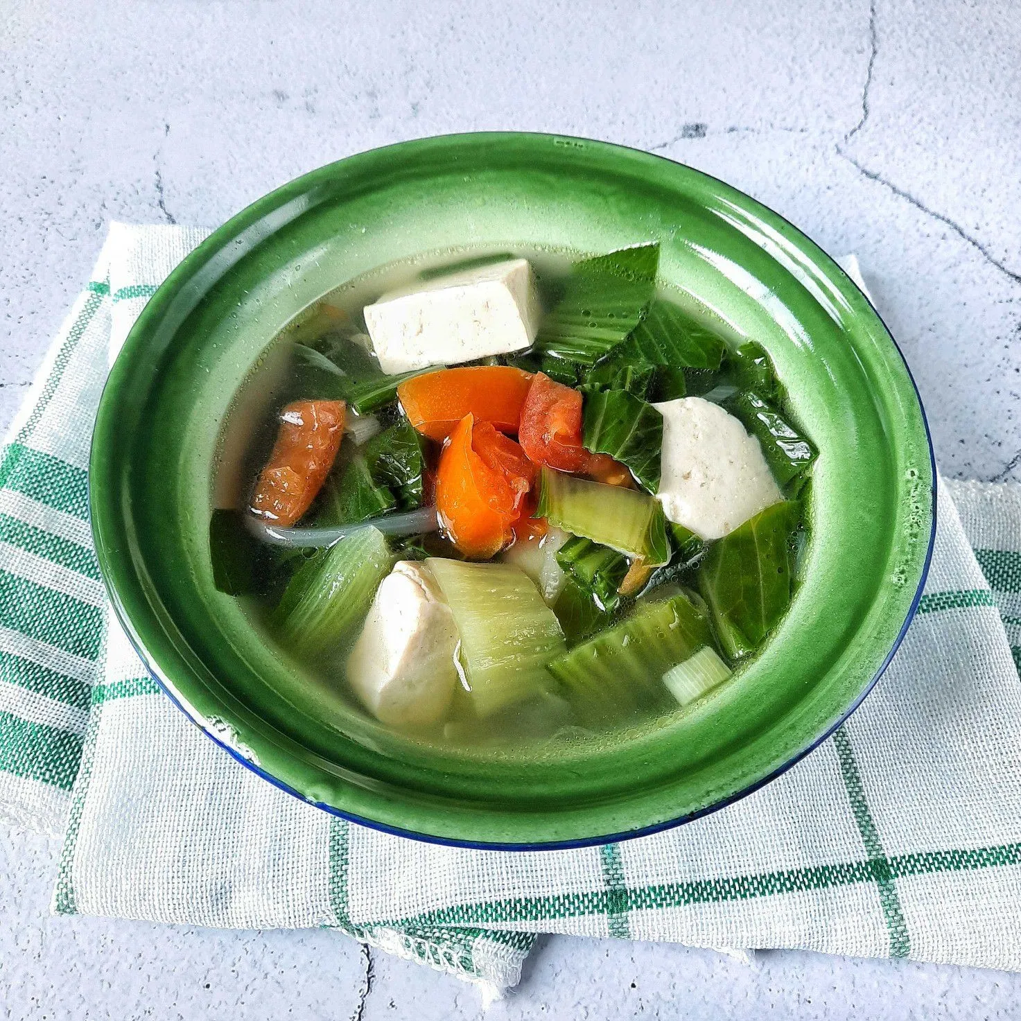 Sayur Bening Pakcoy Tahu
