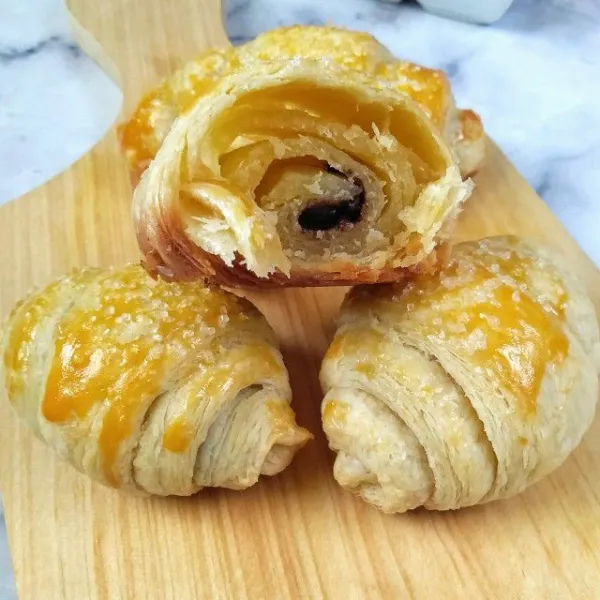 Croissant siap dinikmati. yummy.