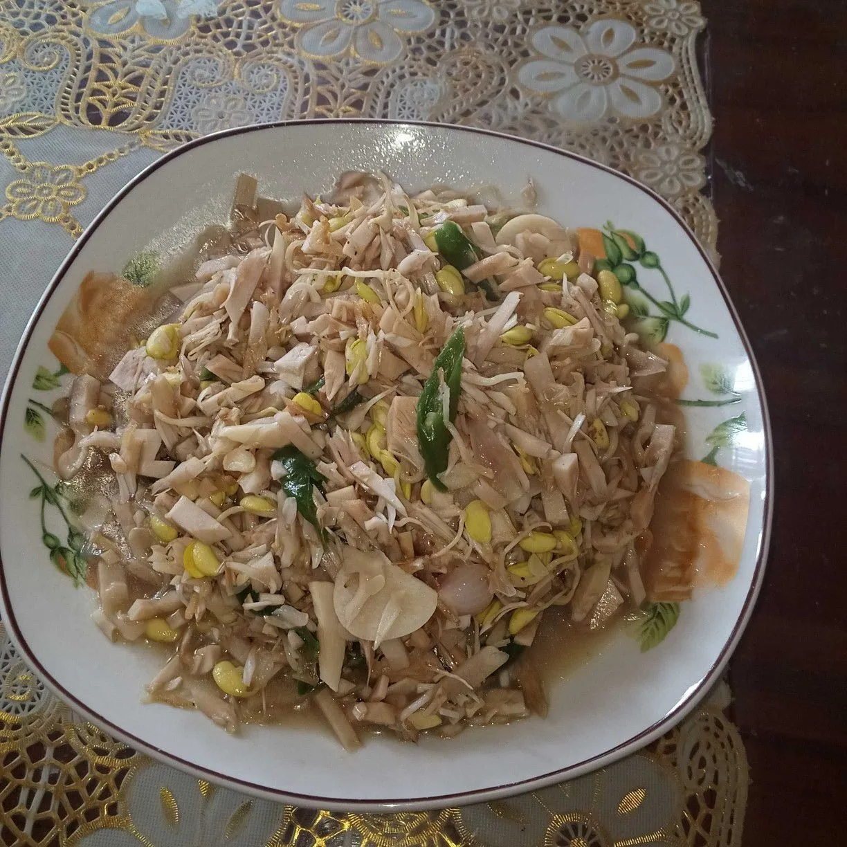 Oseng Tewel Kecambah