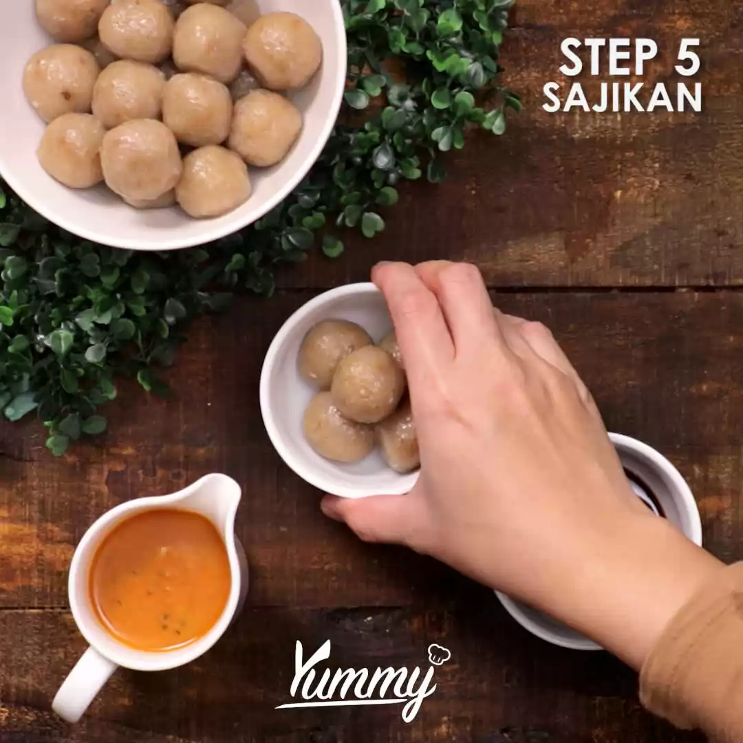 Step 5 Pentol Jamur Tiram
