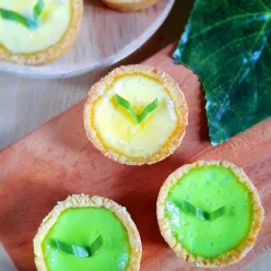 Pie Susu Pandan Kombinasi #JagoMasakMinggu2Periode3