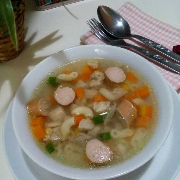 Sup Ayam Macaroni #JagoMasakMinggu3Periode3