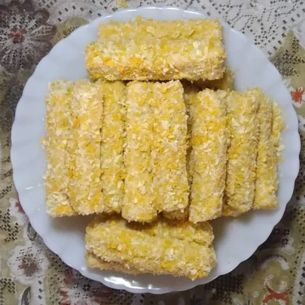 Hasil akhir, Nuget Tempe siap digoreng.