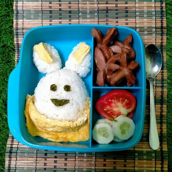 Resep Karakter Bento Box #JagoMasakMinggu3Periode3 Sederhana Rumahan di