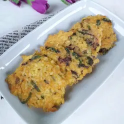 Dadar Nasi Bayam MPASI 1+ #JagoMasakMinggu3Periode3