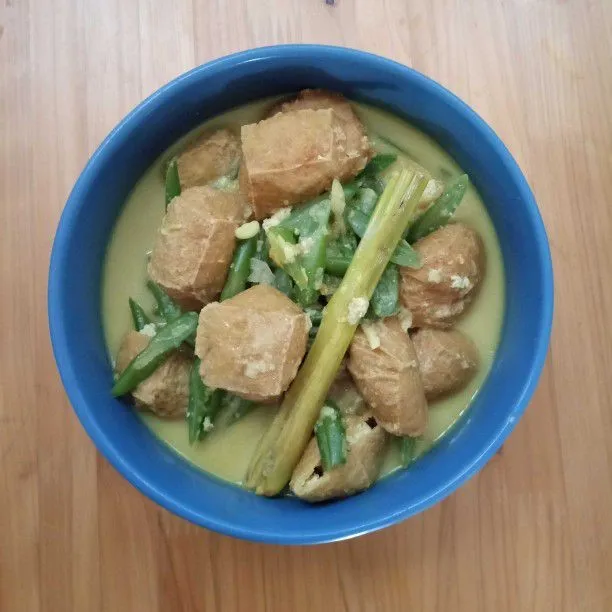 Buncis Tahu Kuah Santan