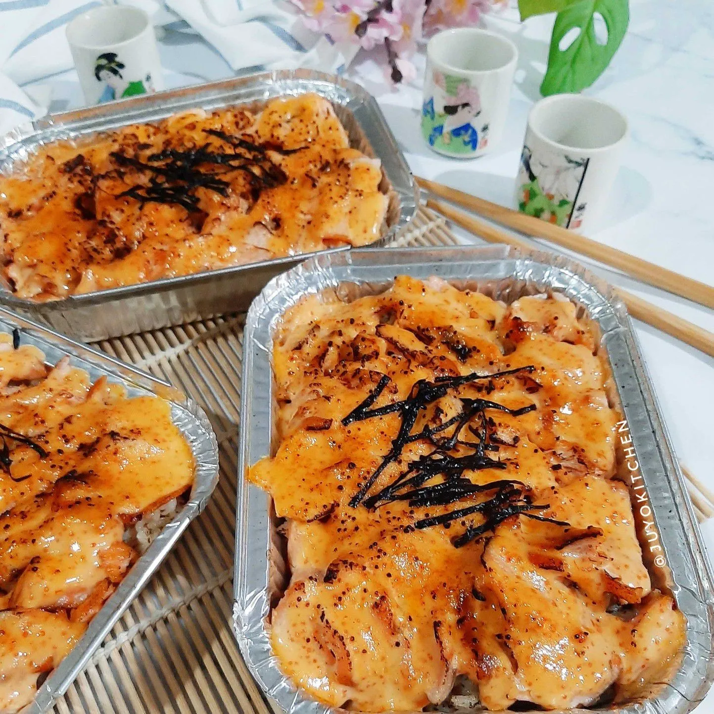 Salmon Mentai Rice