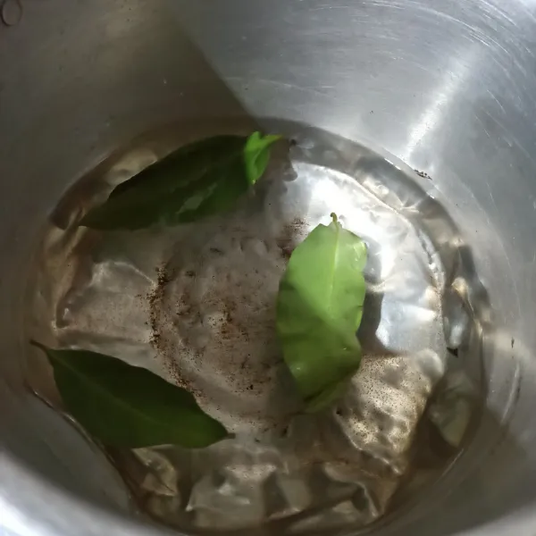 Rebus air dan daun salam.
