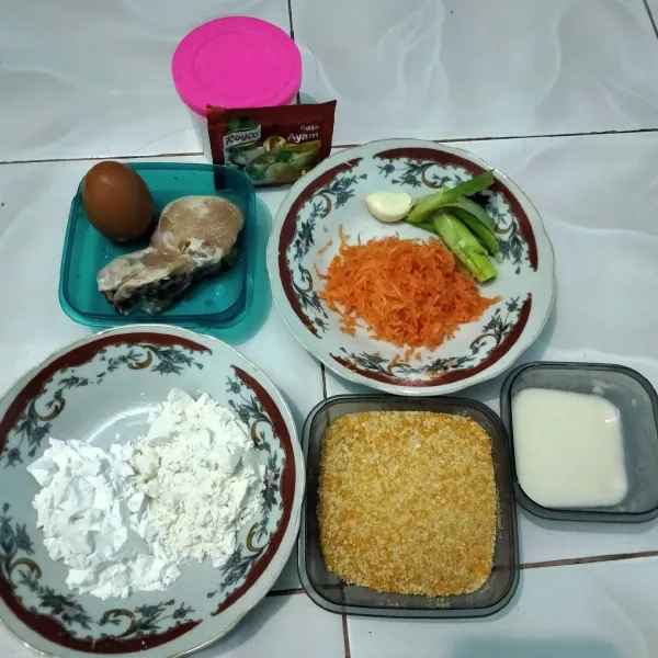 siapkan bahan yang akan di olah.