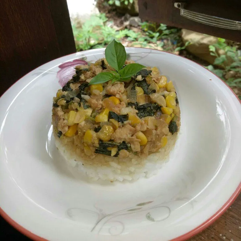 Nasi Tim Bayam Jagung #JagoMasakMinggu3Periode3