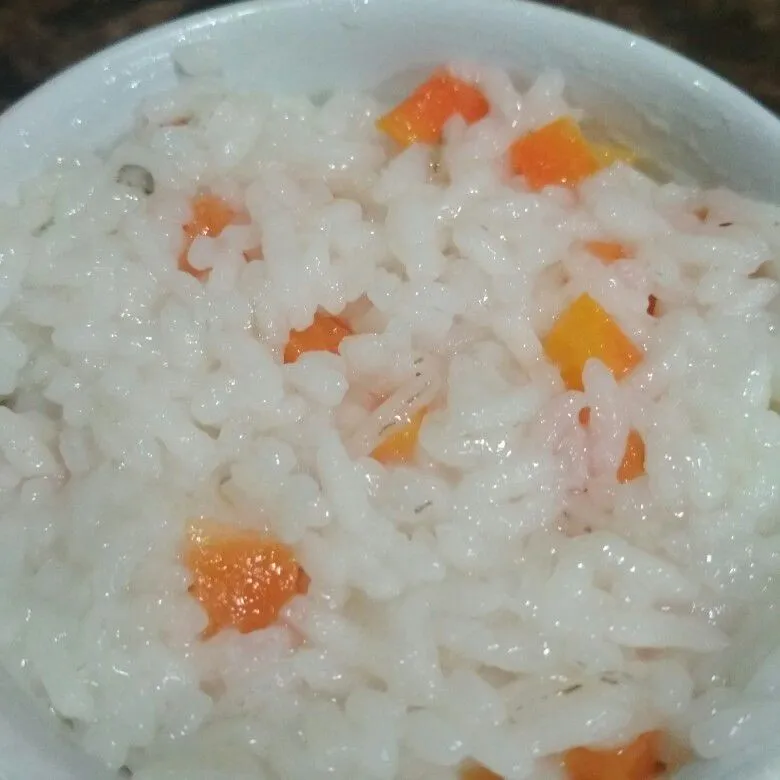 Step 4 Nasi Tim Udang