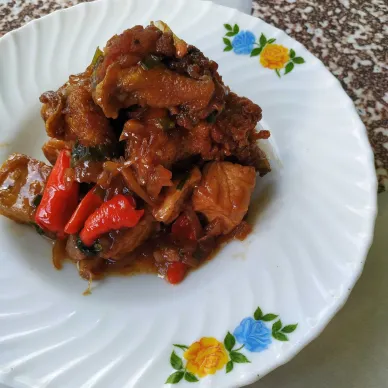 Tahu Ayam Saos Tiram
