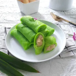 Dadar Gulung Pandan Isi Vla Tape #JagoMasakMinggu3Periode3